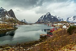 Landscape in Norway, lekneset towards west ørsta møre og romsdal june