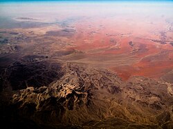 Landscape in Oman, entering