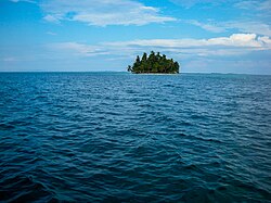 Landscape in Panama, island
