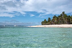 Landscape in Philippines, malapascua island tropical beach
