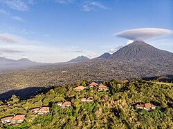 Landscape in Rwanda, thousand hill western