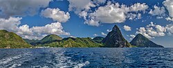 Landscape in Saint Lucia