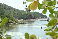 Landscape in Seychelles, dream setting