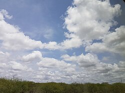 Landscape in Sudan, nature rain time