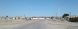 Landscape in Turkmenistan, hojagala etrek district balkan skyline