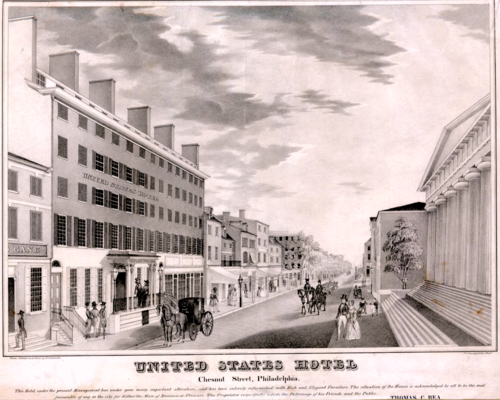 Landscape in United States, hotel philadelphia