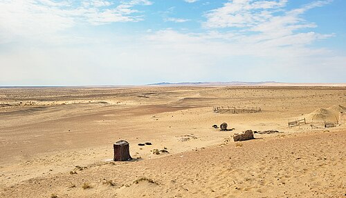 Landscape in Uzbekistan, kyzylkum desert