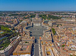 Landscape in Vatican City, st peter square