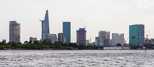 Landscape in Vietnam, río saigón ciudad ho chi minh dd