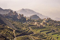 Landscape in Yemen, haraz mtn village