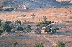 Landscape in Zimbabwe, shona farms