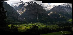 The mountain Eiger, grindelwald wetterhorn schreckhorn mettenberg oberer grindelwaldgletscher