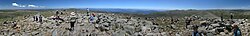 The mountain Mount Kosciuszko, summit panorama