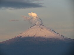 The mountain Popocatépetl