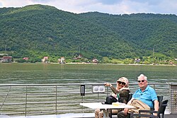 The river Danube, cruising