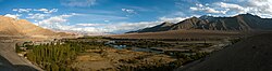 The river Indus, valley near leh