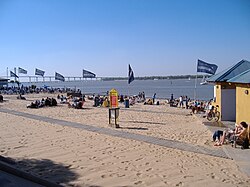 The river Paraná, paraná beach rosario