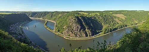 The river Rhine, loreleyblick maria ruh