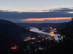 The river Rhine, aulhausen flammen