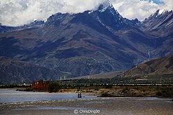 The river Yangtze, raft