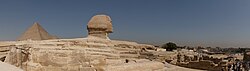 Great Pyramid of Giza, sphinx panorama